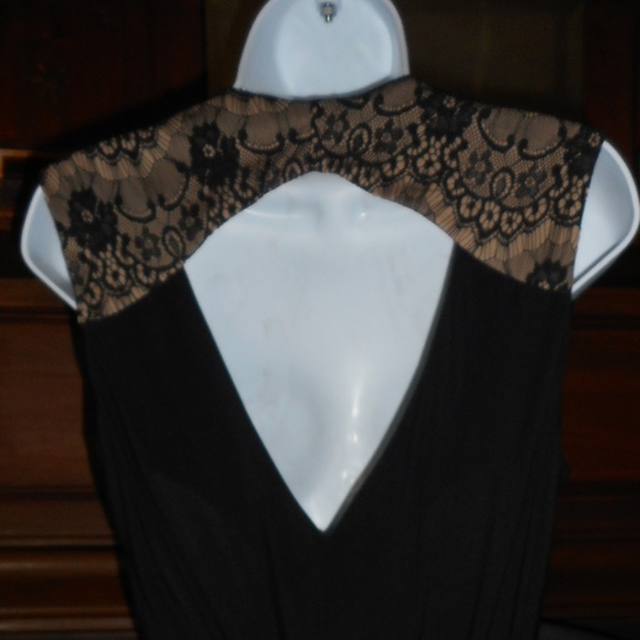 NWOT So Ho Black jumpsuit with nude lace, 6 - Picture 5 of 7